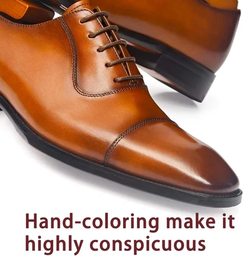 Vista 5 de Zapatos formales Oxford de vestir para hombre Zapatos de negocios de cuero para hombres