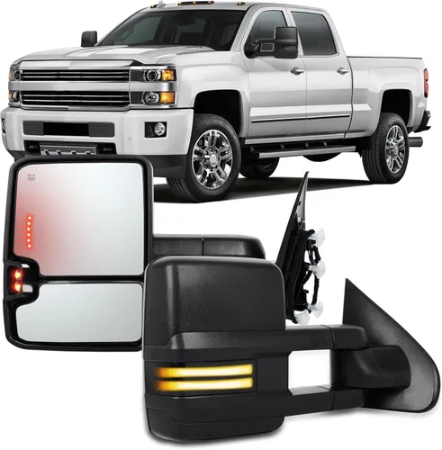 Vista 21 de OCPTY Espejos de remolque sin calefacción, para el lado izquierdo del conductor derecho del pasajero, aptos para 1988-2001 para Chevy para Gmc C3500