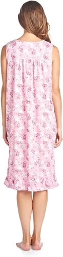 Vista 3 de Casual Nights Camisón sin mangas de encaje floral y cinta para mujer