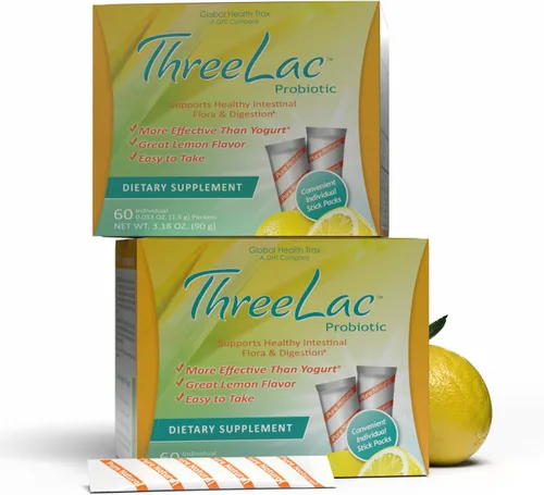 Vista 11 de Global Health Trax GHT - Mezcla de bebida en polvo probiótica de limón FiveLac, probióticos para mujeres, hombres y niños, apoyo y eliminación
