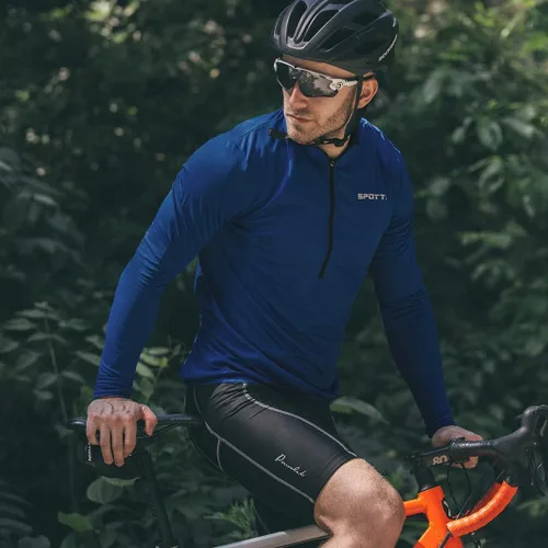 Vista 5 de Playera de mangas largas para ciclismo, para hombre. Remera para ciclismo, transpirable y de secado rápido.