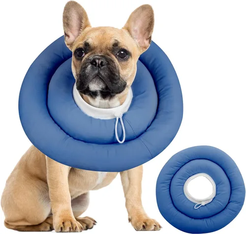 Vista 40 de IDOMIK - Collar de recuperación para perros, cono suave impermeable para perros después de la cirugía Comfy Protective Elizabethan Collar