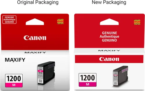 Vista 3 de Canon PGI-1200 Tanque de tinta magenta original, compatible con impresoras MB2120, MB2720, MB2020 y MB2320