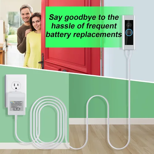 Vista 7 de Fuente de alimentación transformadora de timbre de 24 voltios para timbre de video en anillo, compatible con anillo, Google Nest, WYZE, Eufy, Blink