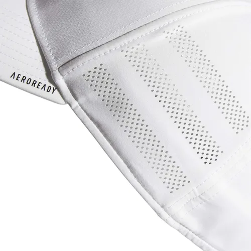 Vista 8 de adidas Gorra elástica estructurada Gameday 3 para hombre, Blanco