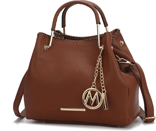 Vista 8 de MKF Collection Mia K - Bolso de mano para mujer, de piel vegana, con asa superior, bolso de mano