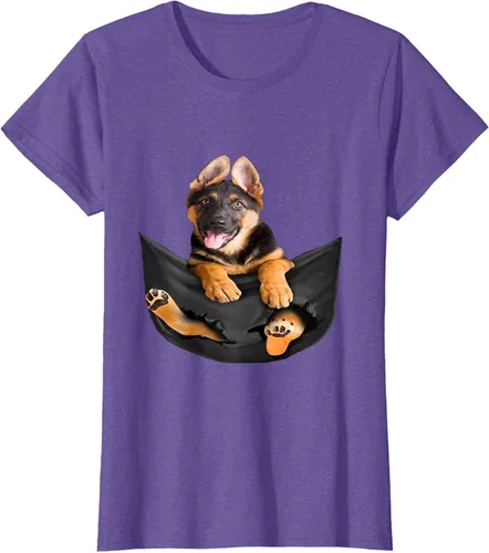 Vista 21 de Dog Lovers Gifts - Camiseta divertida con cara de perro con bolsillo, Negro, S