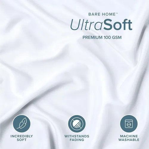 Vista 4 de Bare Home Juego de 2 fundas de almohada King – Juego de 2 – microfibra ultrasuave 1800 premium – Doble cepillado – Resistente a las manchas y a