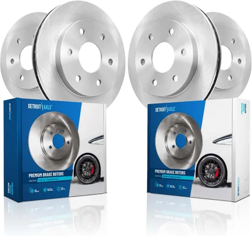 Vista 37 de Detroit Axle - Rotores de freno para Chrysler 200 2015 2016 2017, Rotores de freno de disco de reemplazo: 12.01" pulgadas delantero y 10.95