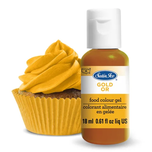 Vista 25 de Gel de colorante alimentario líquido Satin Ice, botella de 0.61 onzas líquidas, negro