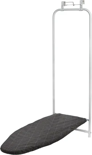 Vista 11 de Household Essentials Tabla de planchar sobre la puerta, cierre automático, delgada y compacta, perfecta para espacios pequeños, incluye cubierta