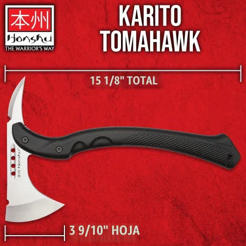 Vista 2 de Honshu Karito Tomahawk Axe Mezcla salvaje de tradición e innovación