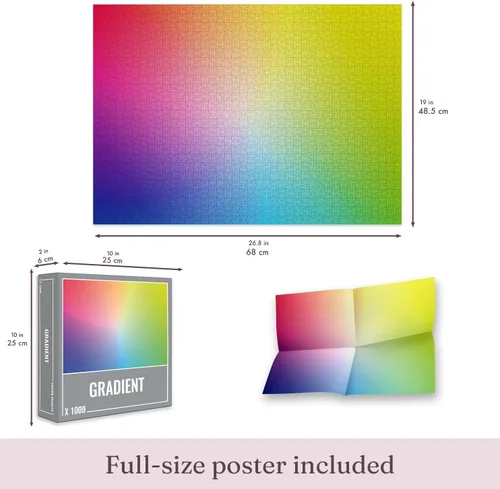 Vista 4 de Puzle Gradient de 1000 partes para adultos
