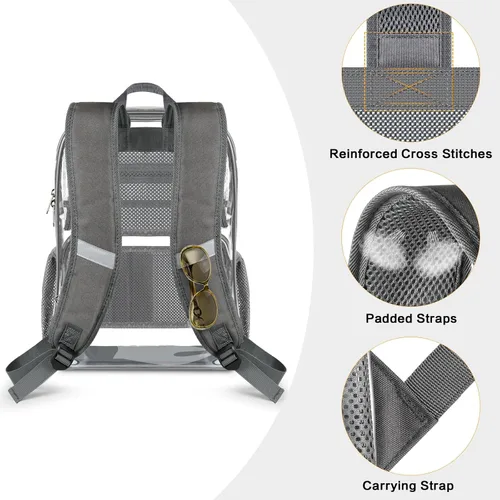 Vista 4 de PAMANO Mochila transparente D2, Gris, D Taza