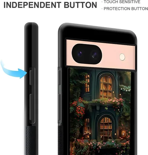 Vista 109 de Compatible con Google Pixel 4A 5G Mobile Case Creative Acrylic Panel trasero Silicona Protección Grip especialmente diseñado para Google Pixel 4A 5G