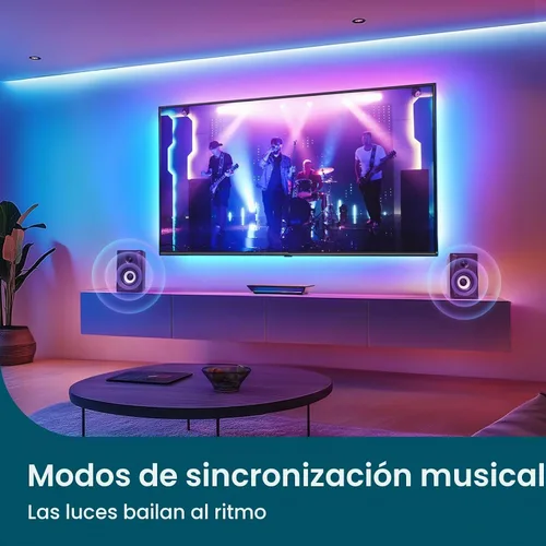 Vista 8 de Linkind Retroiluminación para TV, caja de sincronización HDMI 2.1 con tecnología AI LumiSync, compatible con 8K@60Hz, retroiluminación LED
