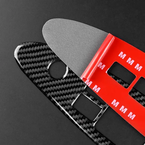 Vista 6 de Fibra de carbono compatible con accesorios Nissan, calcomanía para panel de botón de interruptor de elevación de ventana de automóvil para Nissan