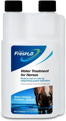 Vista 7 de Show FresH2O Equine Water Treatment - Elimina eficazmente el cloro en el agua potable que puede hacer que los animales no beban. No contiene azúcar