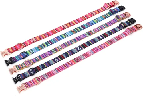 Vista 7 de Collares personalizados para perros grandes y medianos, material de nailon fuerte y grueso para razas masculinas y femeninas, con placa
