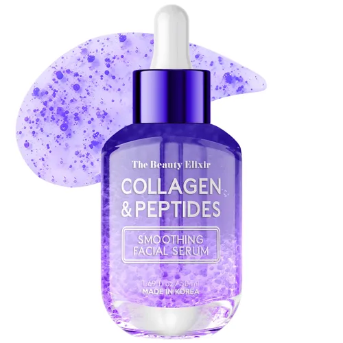 Vista 10 de The Beauty Elixir Suero de colágeno para cara con oro de 24 quilates, probado por dermatólogos, antienvejecimiento, ultra hidratante, líneas finas