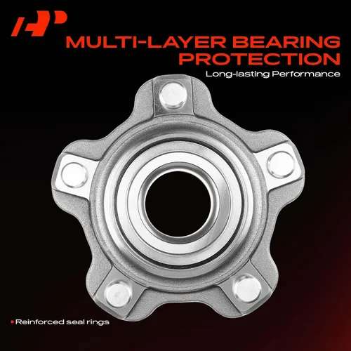 Vista 5 de A-Premium 2 rodamientos de rueda delantera y conjunto de cubo con 5 lengüetas compatibles con Chevrolet Tracker 2001-2004, Suzuki Vitara 2001-2004