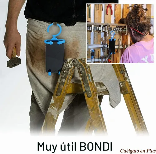 Vista 7 de Bondi Plus - Soporte y soporte flexible de silicona para teléfono, soporte ajustable para colgar en el coche, bicicleta, escritorio y viajes, se