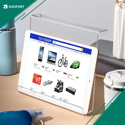 Vista 6 de Jetec Soporte para libros para cinta de correr, estante de lectura acrílico transparente para cinta de correr, soporte universal, tableta, revistas
