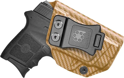 Vista 13 de Amberide IWB Kydex Holster for Smith & Wesson Bodyguard 380 Auto, Concealed Carry, No Optic/No Laser, Adjustable Cant, Posi-Click Retention, Made in