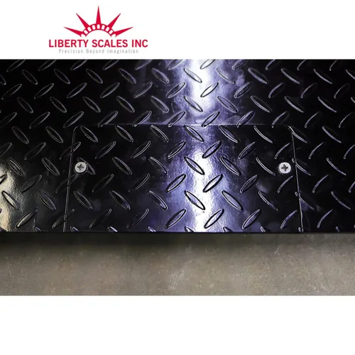 Vista 4 de Liberty Scales Báscula de piso industrial resistente de 48 x 48 pulgadas, báscula digital precisa para pesaje de almacén o envío