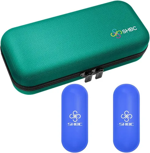 Vista 13 de SHBC - Estuche enfriador para viajar, organizador de medicamentos para diabéticos, bolsa refrigerante con aislamiento con 2 paquetes de hielo