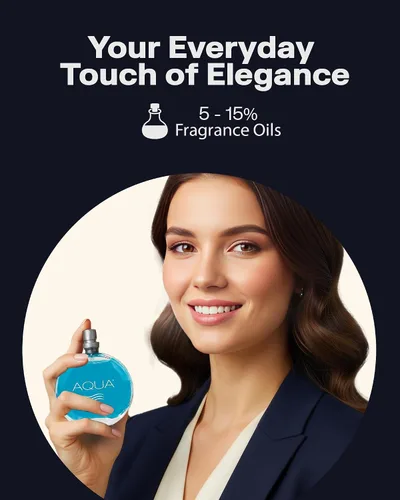 Vista 5 de PB ParfumsBelcam Aqua Eau de Toilette en espray para mujer – Perfume floral fresco afrutado con mandarina, fresia, almizcle y notas de madera