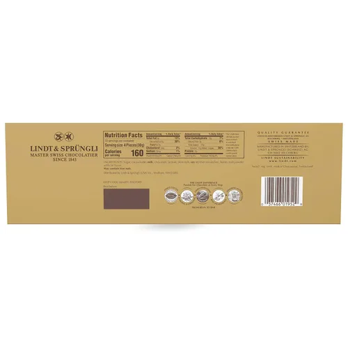 Vista 2 de Lindt Swiss Premium Chocolate con leche, paquetes de 10.6 onzas (paquete de 4)