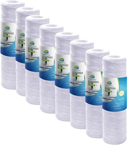 Vista 4 de CFS Paquete de 4 cartuchos de filtro de agua de sedimentos para heridas compatibles con modelos WHKF-WHSW - Elimina el mal sabor y el olor
