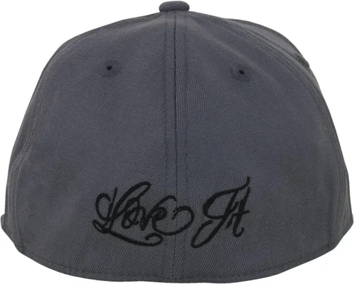 Vista 4 de 5% Nutrition Gorra de camionero Flexfit Snapback negra y roja para hombres y mujeres