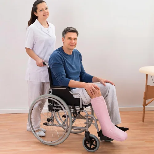 Vista 6 de Boao 2 piezas de fundas moldeadas para piernas, medias cortas medias debajo de la rodilla, manga de pierna para pies, hombres y mujeres (beige, rosa)