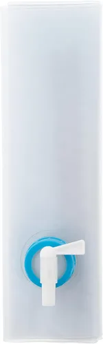 Vista 2 de ust Transportador de agua plegable enrollable de 10 litros con asas de madera y sin BPA, construcción transparente para beber, bañarse, acampar