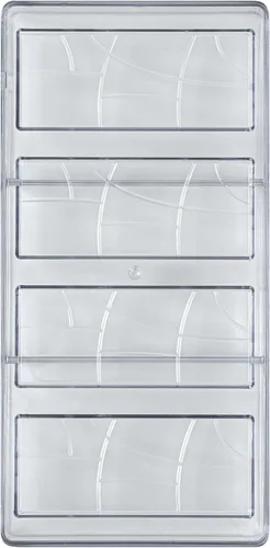 Vista 2 de Restaurantware Pastry Tek Molde para Barra de Chocolate de 10.8 x 5.3 Pulgadas 1 Molde de Chocolate Apto para Lavavajillas - 4 Cavidades Molde