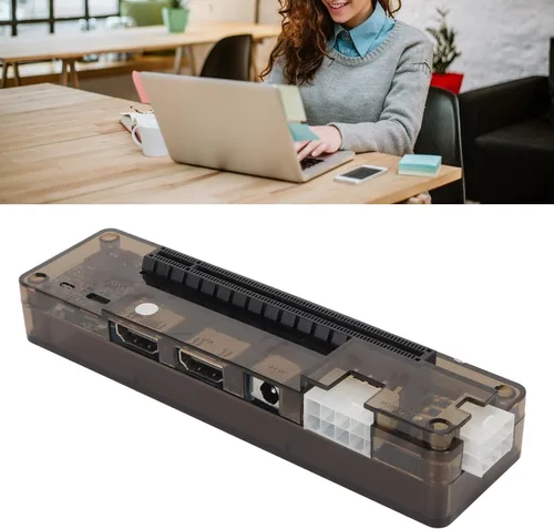 Vista 5 de Base externa para GPU, base de tarjeta gráfica PCIe 3.0 de 6 pines para laptop con interfaz de tarjeta de video independiente para un mejor