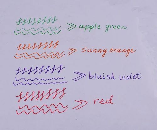 Vista 4 de Jinhao Cartuchos de tinta para pluma estilográfica Verde - Juego de 30 piezas de cartuchos de tinta de calibre 2.6mm de estándar internacional