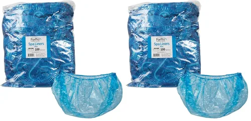 Vista 10 de ForPro Professional Collection Fundas desechables para spa, se ajustan a todos los spas de pedicura, fundas desechables para pedicura, azul, 100