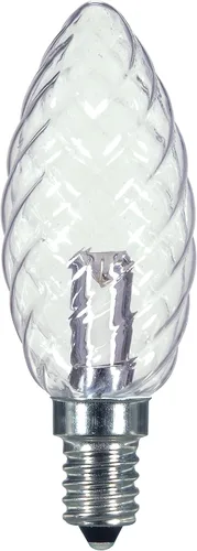 Vista 6 de Satco S9176 LED T6 Frost 2700K Bombilla base de candelabro, 0.8W