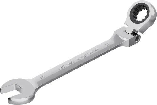 Vista 20 de Llave combinada de trinquete de cabeza flexible de 0.236 in, métrica, 72 dientes, caja de trinquete de 12 puntos, herramientas de llave de extremo