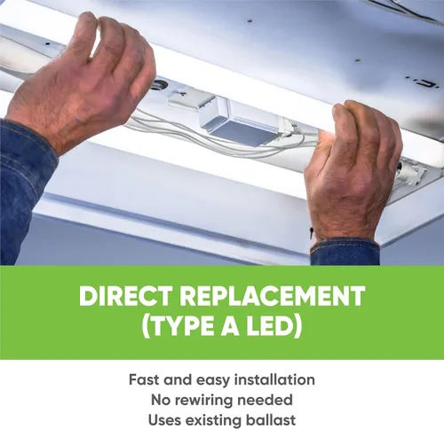 Vista 7 de NYLL Tubo LED T8 G13 tipo A Plug & Play de 3 pies, blanco cálido (2700 K), repuesto directo para 30 W F30T8/WW, F30T12/SPX30, F30T12/SP30, F30W/830
