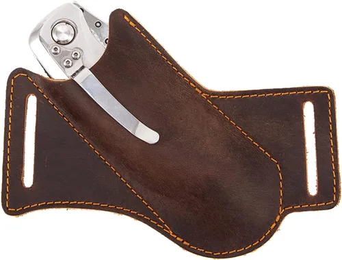Vista 13 de Funda de cuchillo, funda de cuchillo con hebilla de cinturón, fundas de cuchillo de cuero para cinturón, funda de cuchillo plegable de bolsillo EDC