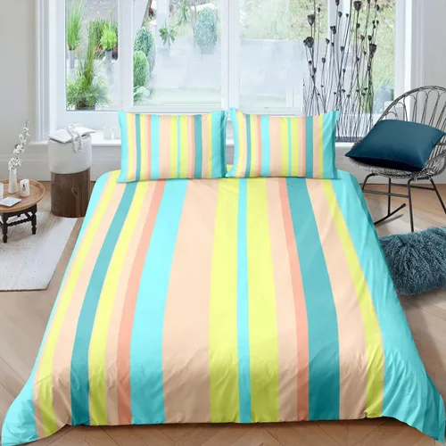 Vista 4 de Jingzhang Juego de funda de edredón con diseño de aviones voladores de nubes moradas, decoración romántica de viaje, para niños, niñas y adultos, 1