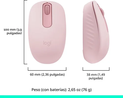 Vista 8 de Logitech Ratón inalámbrico Bluetooth M196, compacto y portátil para portátiles, tabletas y más, batería de 12 meses, seguimiento suave, compatible