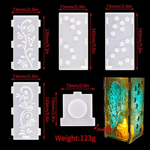 Vista 7 de Moldes de resina para portavelas, moldes de silicona huecos para bolígrafo, caja de contenedor de joyería, molde de resina epoxi para manualidades