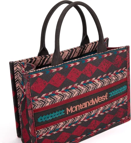 Vista 3 de Montana West Tote Bag for Women Western Boho Satchel Purse