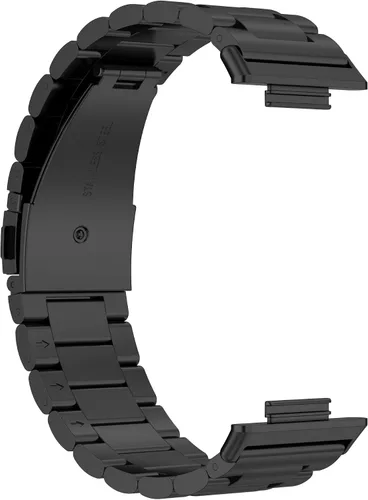 Vista 4 de Correa de reloj de repuesto compatible con Huawei Watch Fit 2, correa de repuesto de metal de acero inoxidable, accesorios compatibles con Huawei