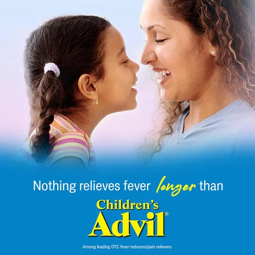 Vista 7 de Children's Advil Analgésico y reductor de fiebre, ibuprofeno infantil para aliviar el dolor, ibuprofeno líquido para niños, fruta, 4 onzas líquidas